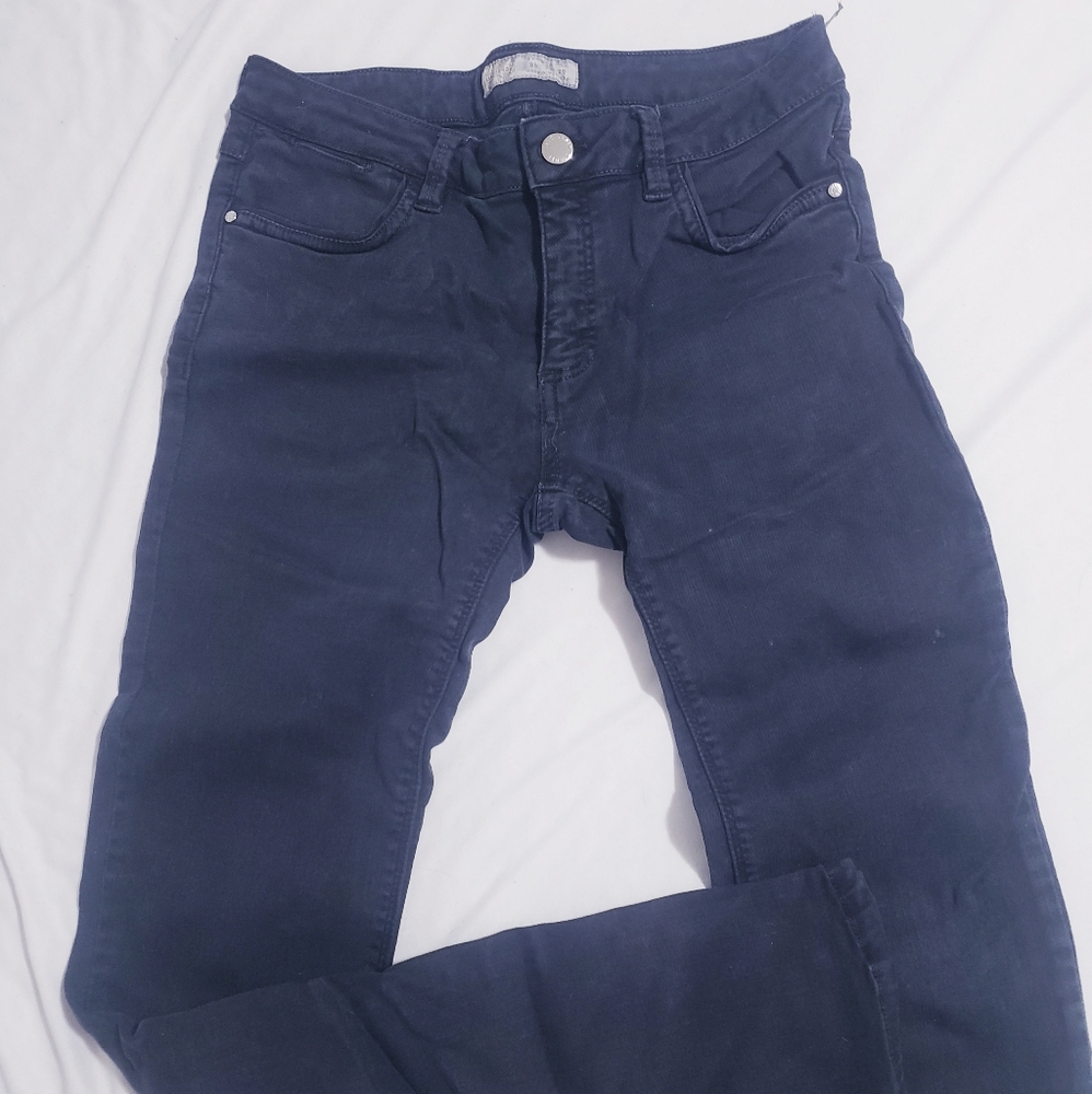 Zara Z1975 Denim Division Black Skinny Jeans